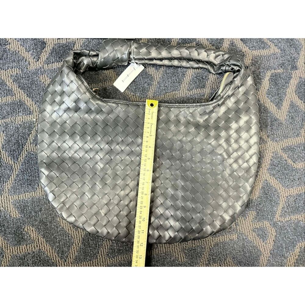 New Anthropologie Melie Bianco Brigitte Large Faux Leather Shoulder Bag - Picture 16 of 16